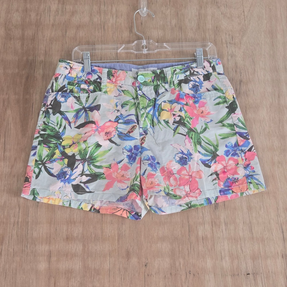 Bossini Tropical Floral Print Shorts Size 29‎ Multicolor Summer Beach Chino